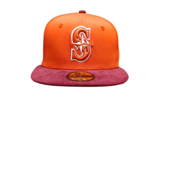 Seattle Mariners Hat Cap Fitted‎ Mens 7 MLB Baseball 20th Anniversary New Era